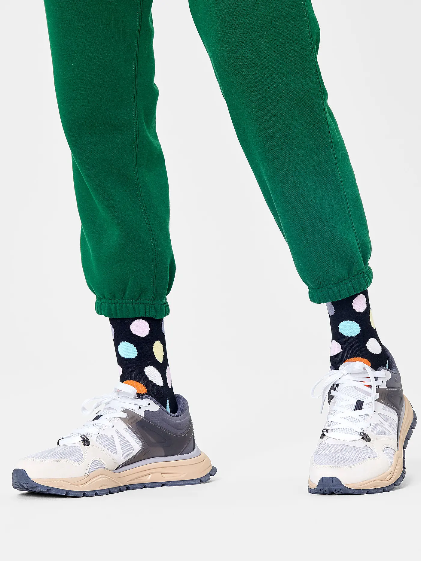 HAPPY SOCKS | Damen Socken BIG DOT 36-40 black | 